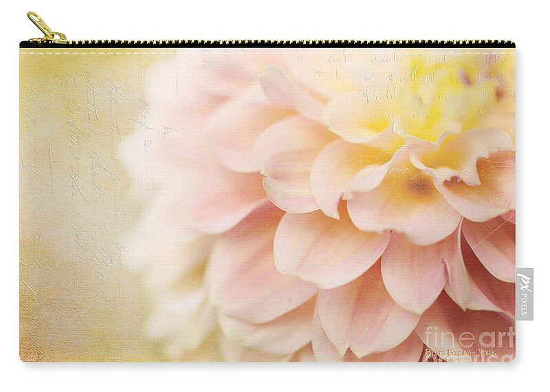 Dahlia Zip Pouch featuring the photograph Sweet Memories #1 by Beve Brown-Clark Photography