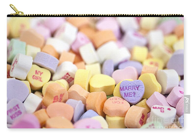 Sweet Proposal Zip Pouch featuring the photograph Sweet Proposal by Patty Colabuono