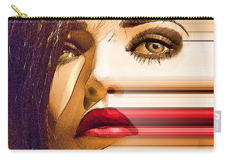 Swinger Extraction Zip Pouch featuring the photograph Swinger Extraction by Chuck Staley