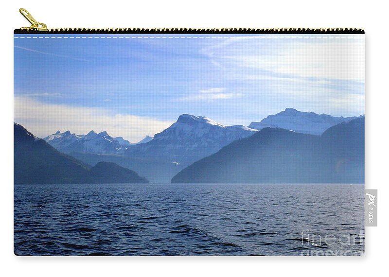 Panoramic Carry-all Pouch featuring the photograph Swiss Alps 2 by Amanda Mohler