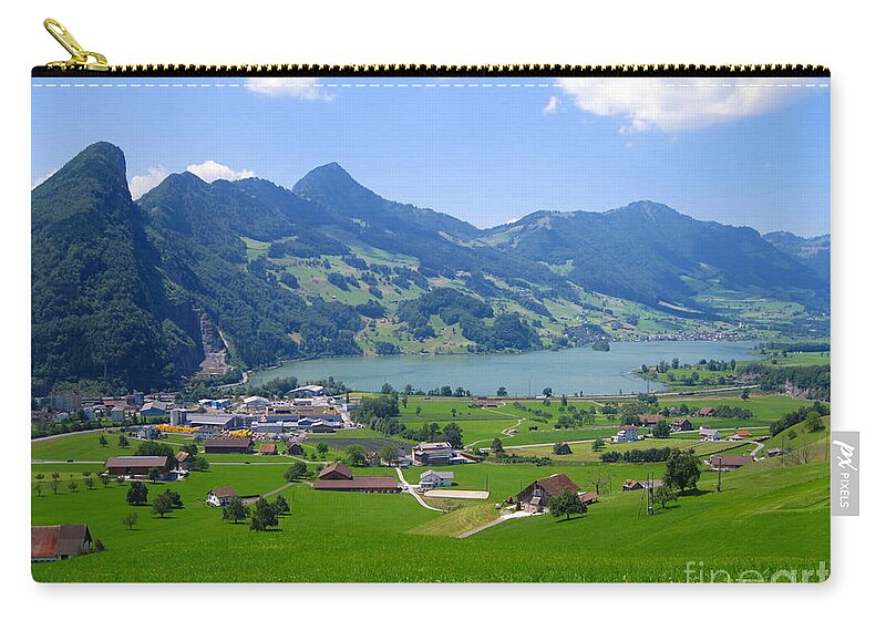 Alps Carry-all Pouch featuring the photograph Swiss Landscape by Amanda Mohler