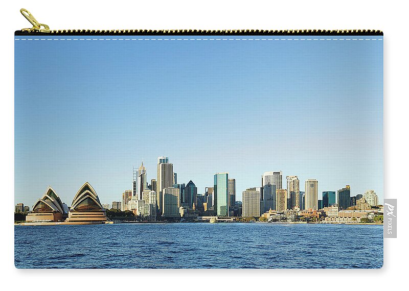 Downtown District Zip Pouch featuring the photograph Sydney Skyline by S. Greg Panosian
