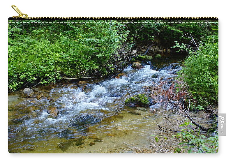 Creek Zip Pouch featuring the photograph Tacoma Creek 2 by Ben Upham III