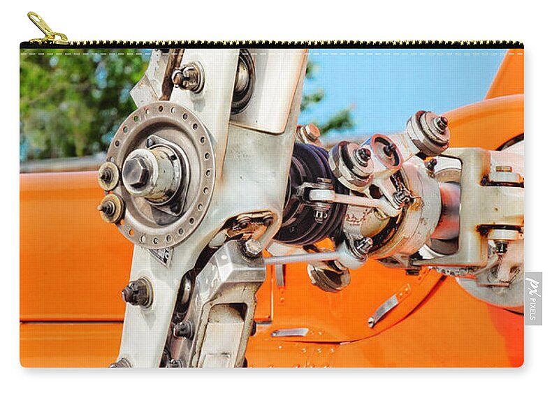 Texas Zip Pouch featuring the photograph Tail Rotor by Erich Grant