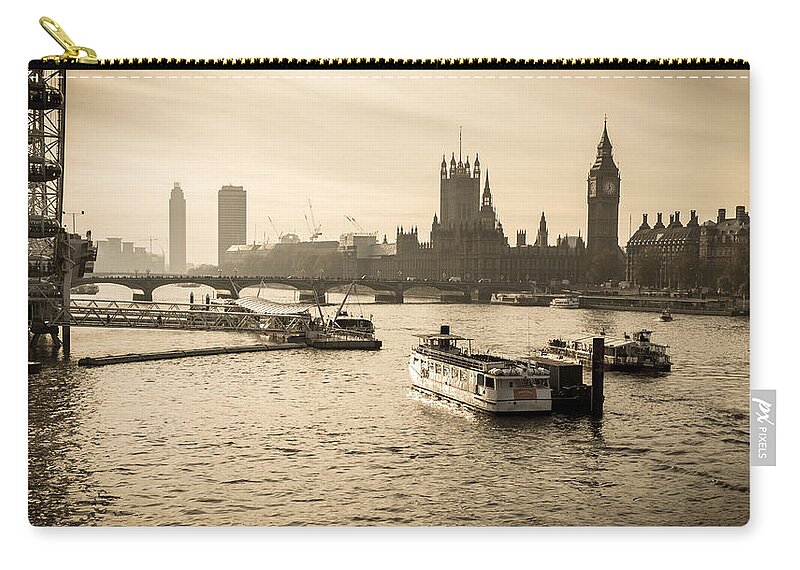 London Zip Pouch featuring the photograph Tale of Two Cities by Glenn DiPaola