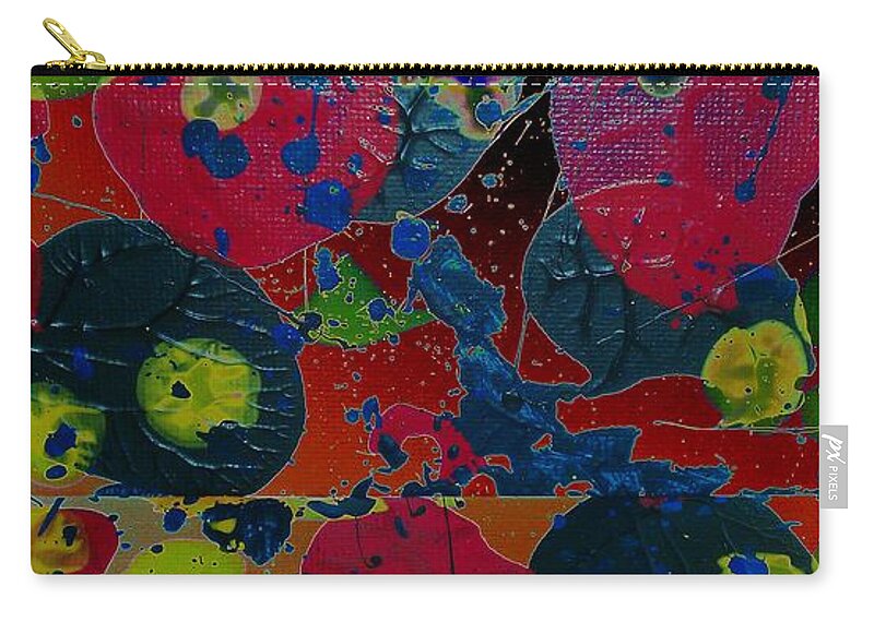Tangent Zip Pouch featuring the painting Tangent by Jacqueline McReynolds