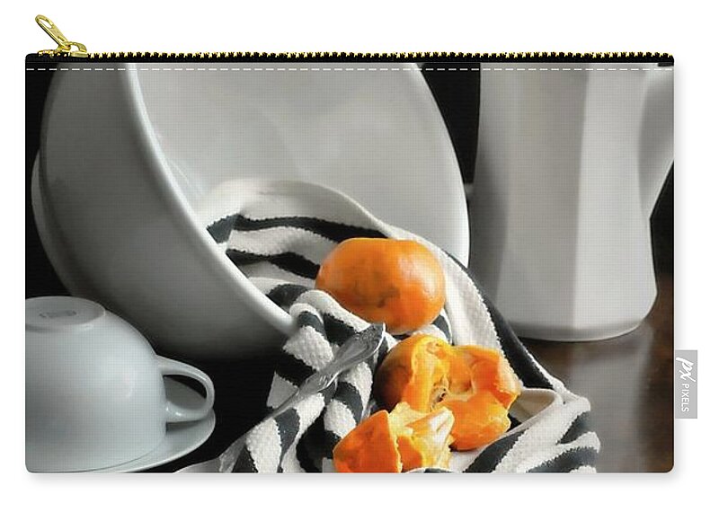 Still Life Zip Pouch featuring the photograph Tangerines by Diana Angstadt