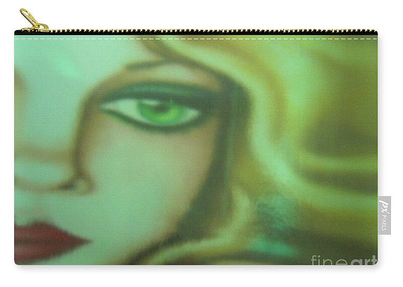 Art Print Zip Pouch featuring the photograph Tangled - Abstract by Tara Shalton