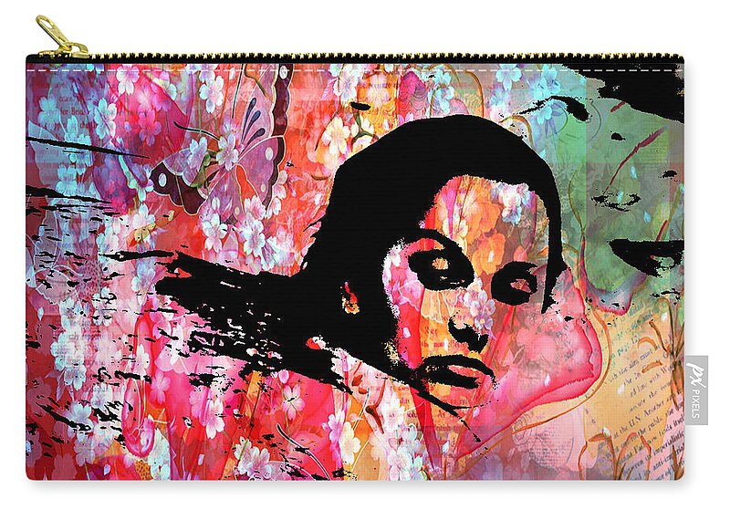 Girl Zip Pouch featuring the photograph Tangled in Textures by Randi Grace Nilsberg