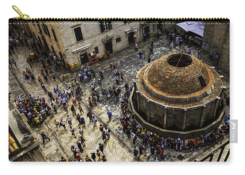 Dubrovnic Zip Pouch featuring the photograph Tapestry by Madeline Ellis