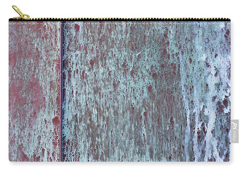 Tin Zip Pouch featuring the photograph Tarnished Tin by Heidi Smith