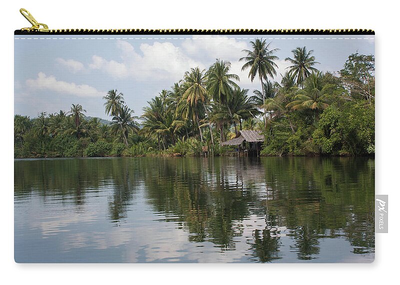 Tranquility Zip Pouch featuring the photograph Tatai River by Photo By Judepics