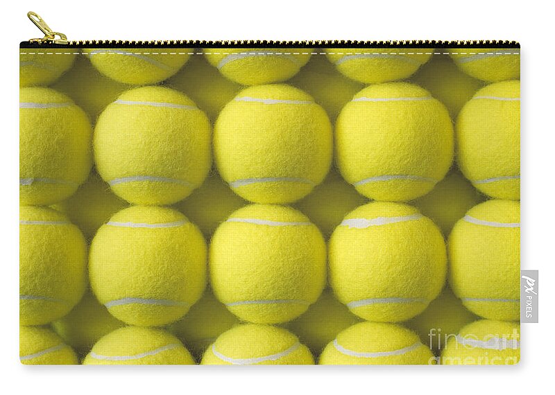 Tennis Ball Zip Pouch featuring the photograph Tennis Balls by Jim Corwin