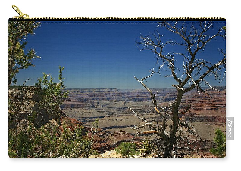 Grand Canyon Zip Pouch featuring the photograph Test of Time by Susan McMenamin