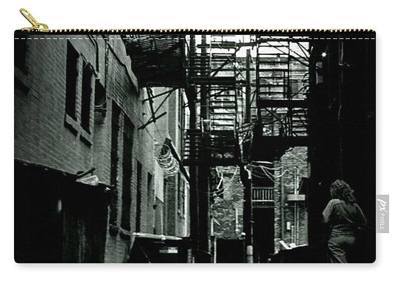 City Zip Pouch featuring the photograph The Alleyway by Michelle Calkins