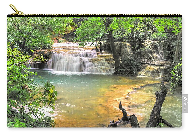 Famous Zip Pouch featuring the photograph The amazing travertines of Krushuna by Eti Reid
