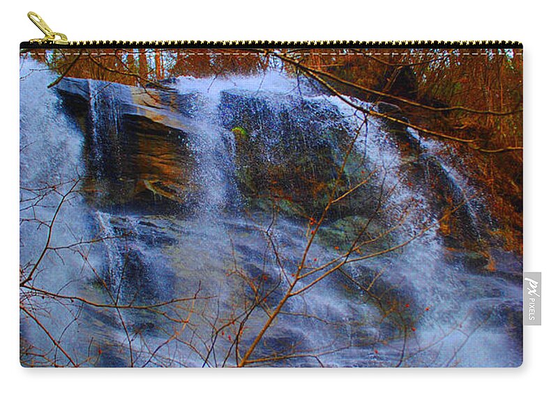 Nature Zip Pouch featuring the photograph The Amicalola Waterfall by Jost Houk