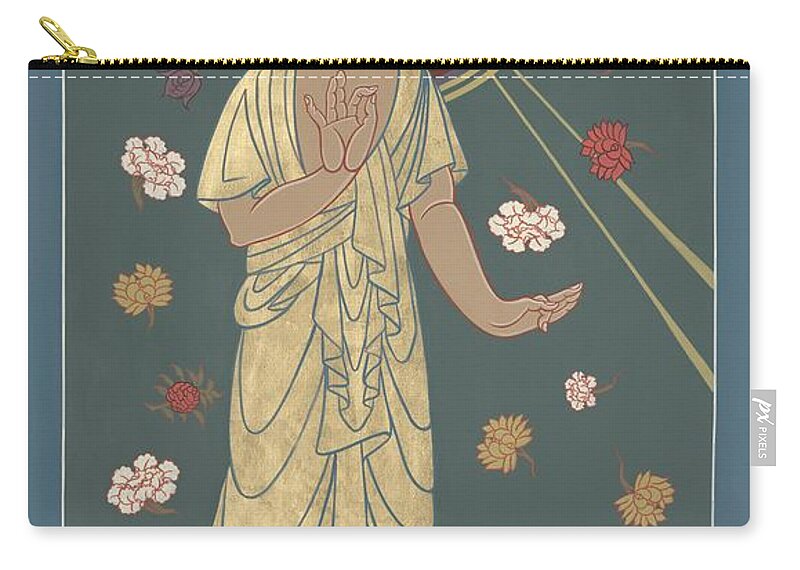 Amitabha Buddha Descending Carry-all Pouch featuring the painting The Amitabha Buddha Descending 247 by William Hart McNichols