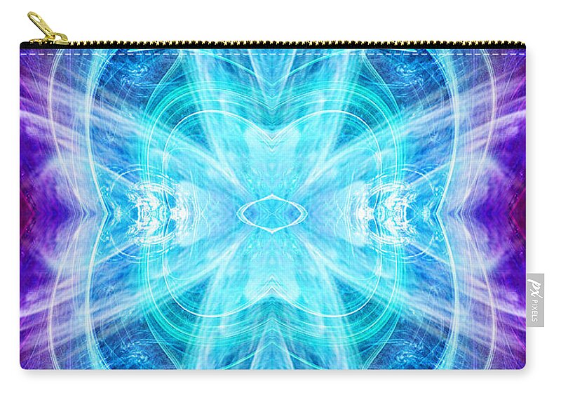 Angel Zip Pouch featuring the digital art The Angel of Spiritual Light by Diana Haronis