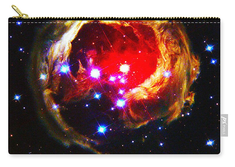 Outer Space Three Zero Six Zip Pouch featuring the digital art The Art Of The Universe 323 by The Hubble Telescope