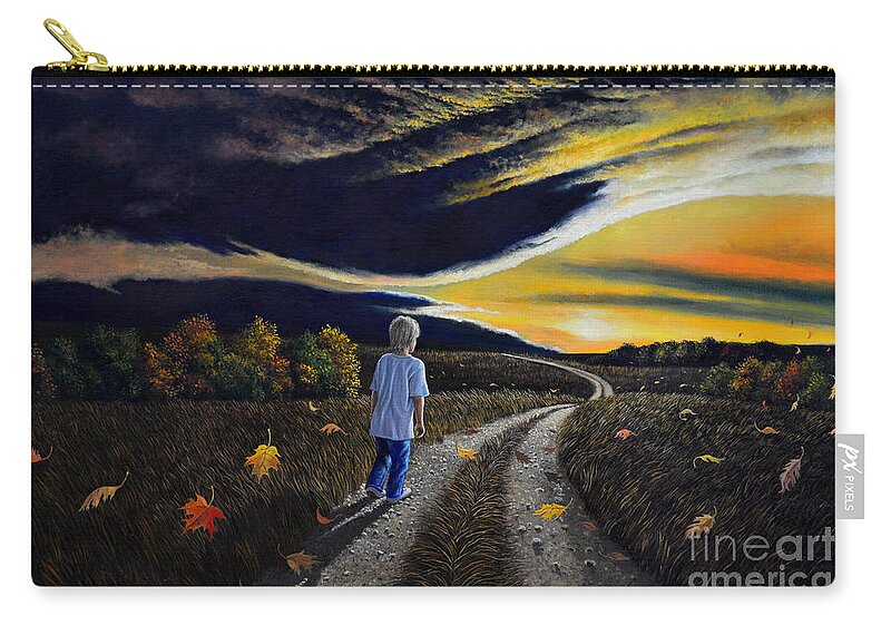 Autumn Carry-all Pouch featuring the painting The Autumn Breeze by Christopher Shellhammer