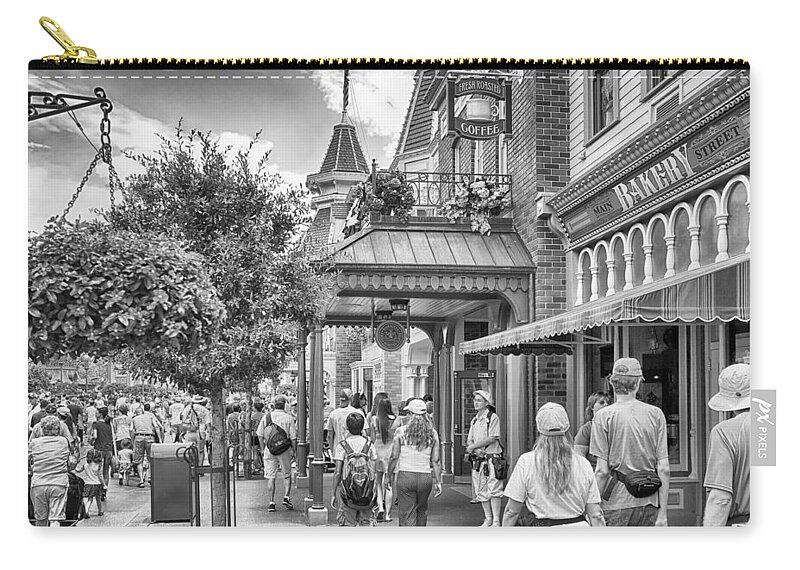 Disney Zip Pouch featuring the photograph The Bakery by Howard Salmon