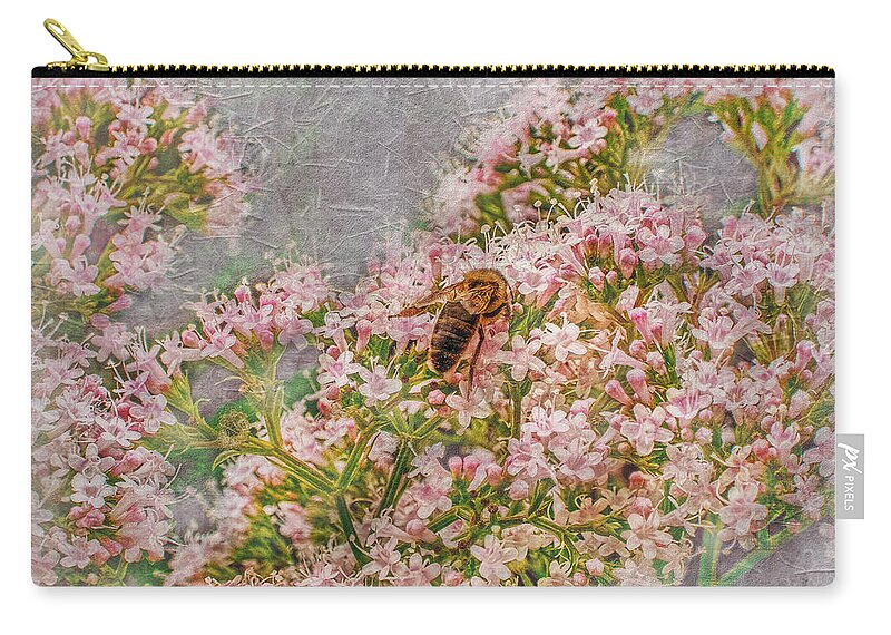 Bee Zip Pouch featuring the photograph The Bee by Hanny Heim