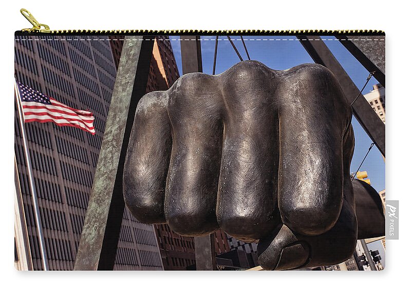 Joe Zip Pouch featuring the photograph The Brown Bomber by Gordon Dean II