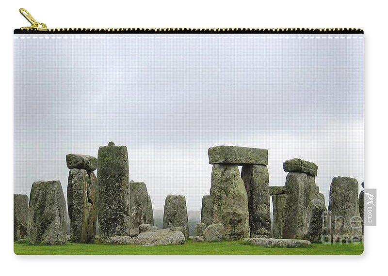 Stonehenge Carry-all Pouch featuring the photograph The Circle by Denise Railey