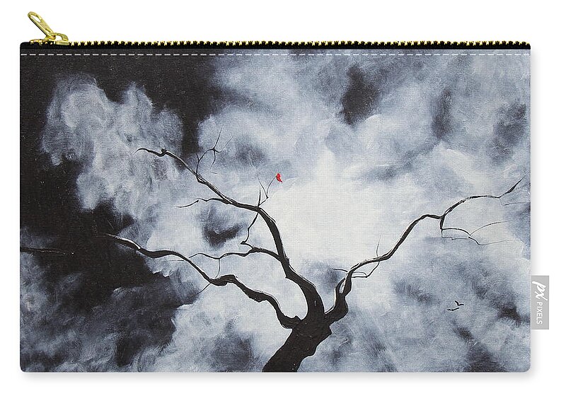 Landscape Zip Pouch featuring the painting The Confession by Stefan Duncan