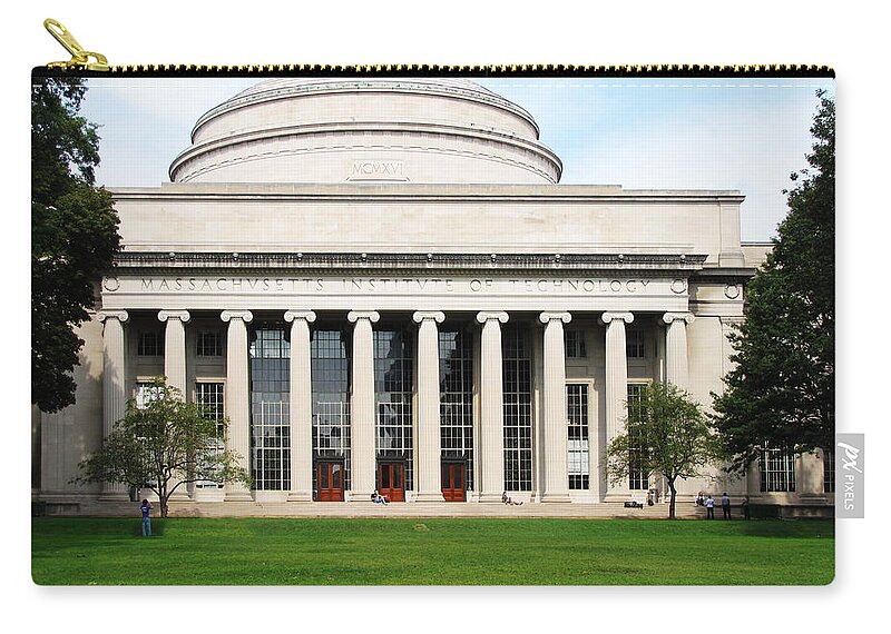 The Dome At Mit Zip Pouch featuring the photograph The Dome at MIT by Georgia Fowler