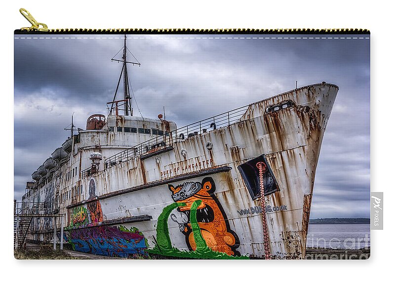 Tss Duke Of Lancaster Zip Pouch featuring the photograph The Duke of Lancaster by Adrian Evans