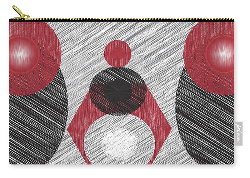 Abstract Carry-all Pouch featuring the painting The Family by Christina Wedberg