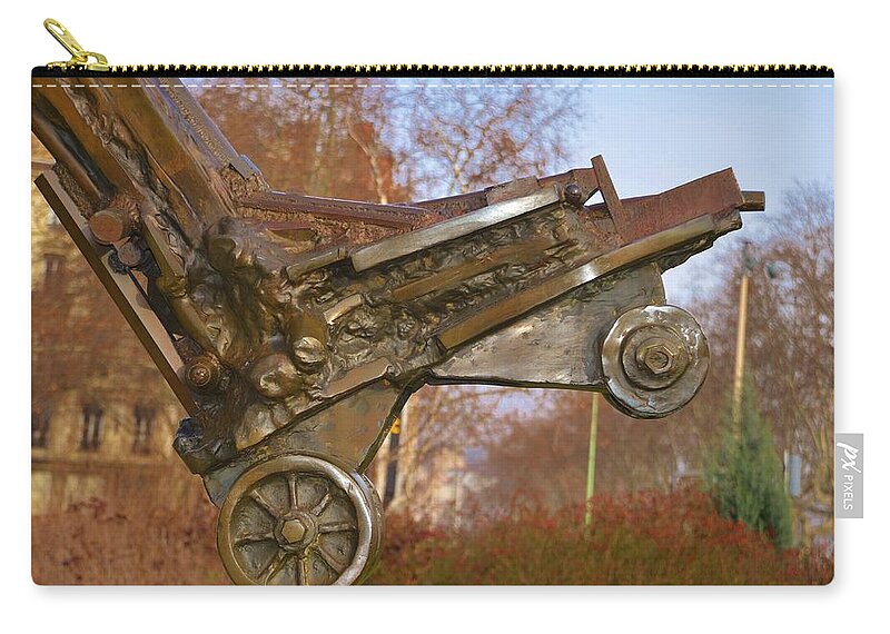 Roller Zip Pouch featuring the photograph The foot of The Man of the Liberty by Dany Lison