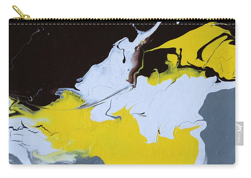 Abstract Zip Pouch featuring the painting The Free Spirit 2 by Sonali Kukreja