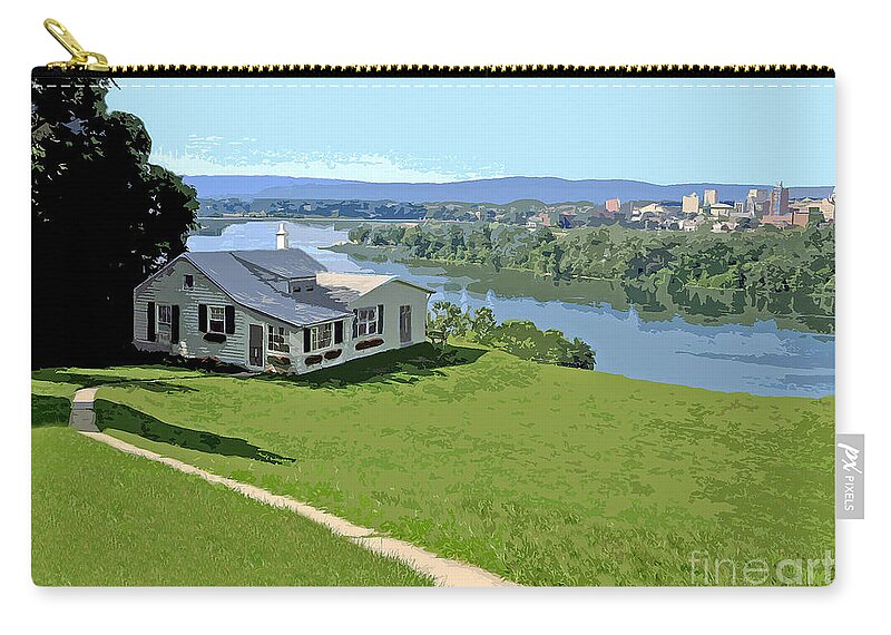 Houses Zip Pouch featuring the photograph The Green Grass Of Home by Geoff Crego