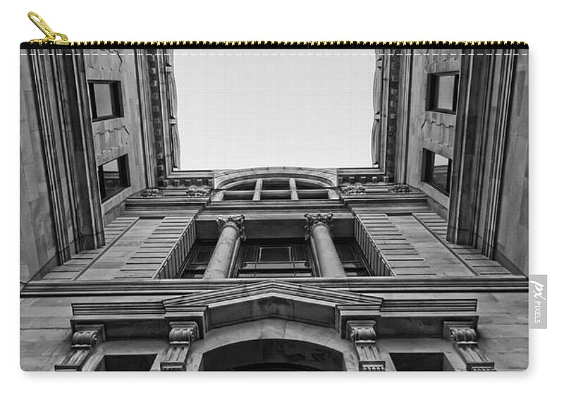 Cityscape Zip Pouch featuring the photograph The Hall by Paul Watkins