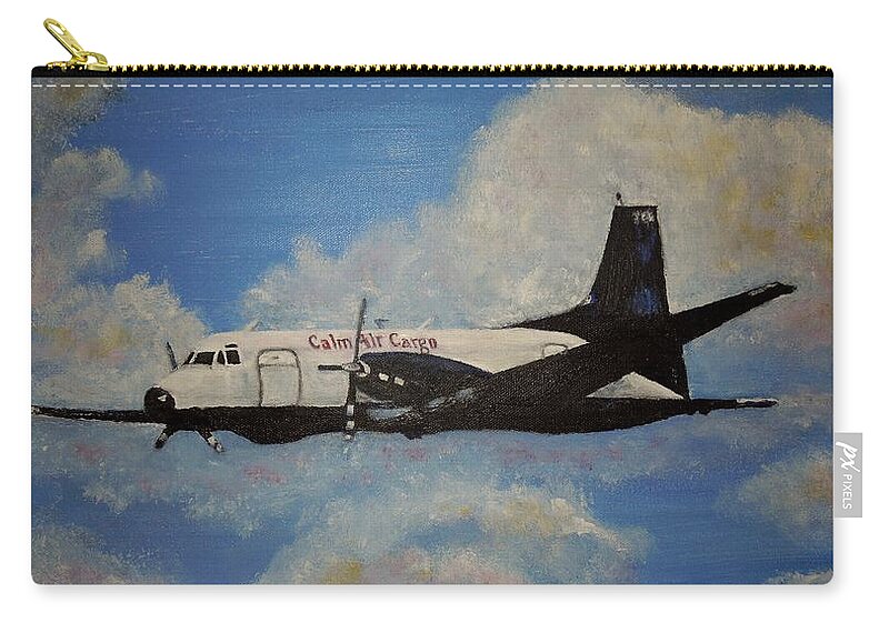 Hawker Zip Pouch featuring the painting The Hawker by Marilyn McNish