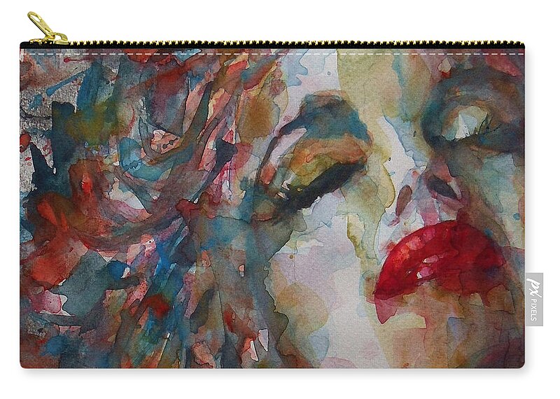 Marilyn Monroe Zip Pouch featuring the painting The Last Chapter by Paul Lovering