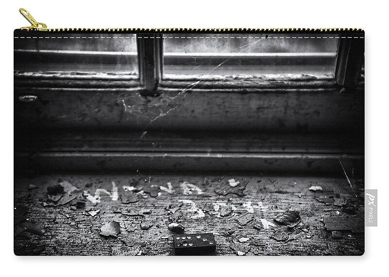 Black And White Carry-all Pouch featuring the photograph The last game by Rob Dietrich