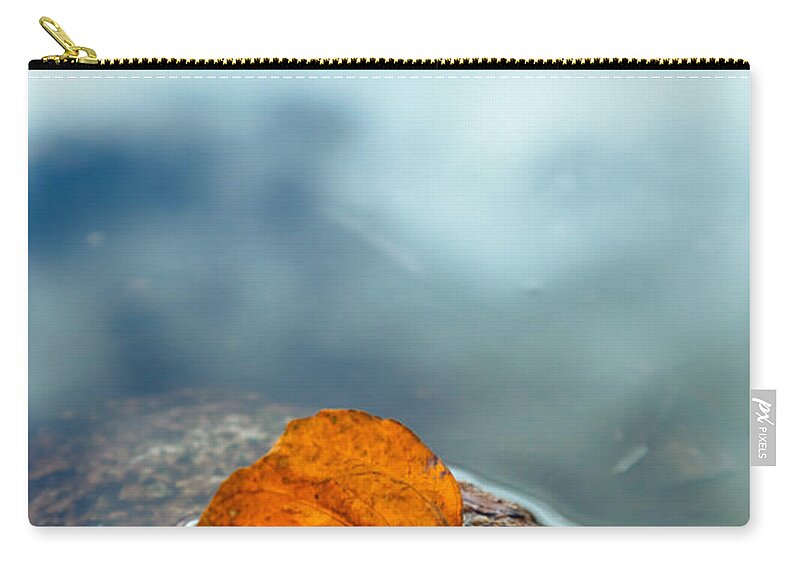 Fall Zip Pouch featuring the photograph The Leaf by Jonathan Nguyen