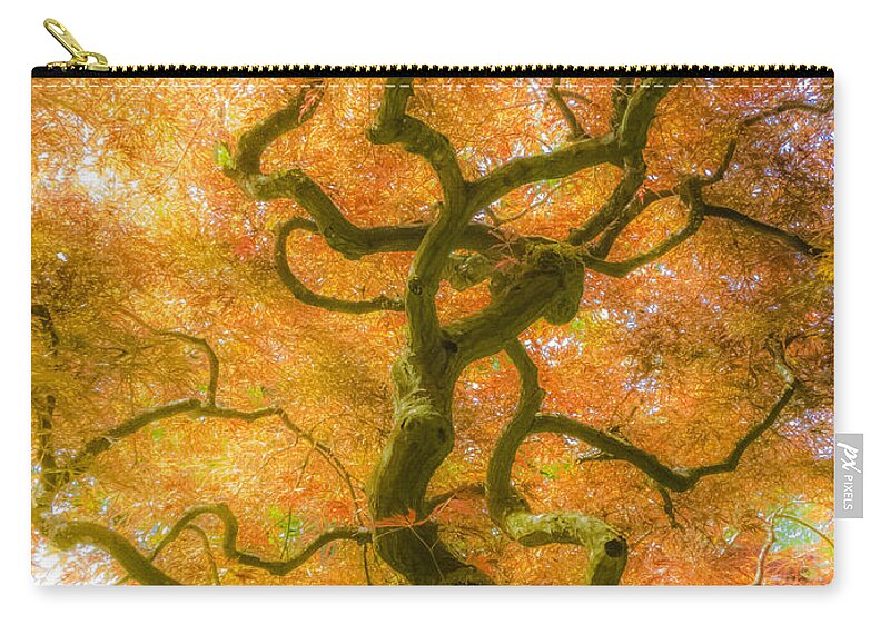 The Magic Forest Carry-all Pouch featuring the photograph The Magic Forest-15 by Casper Cammeraat