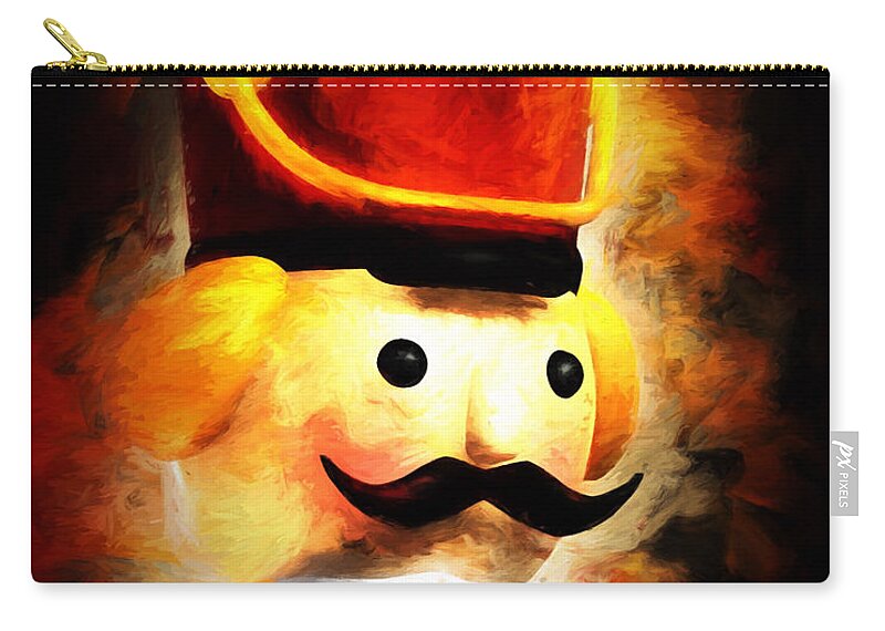 Toy Soldiers Zip Pouch featuring the painting The Major by Bob Orsillo