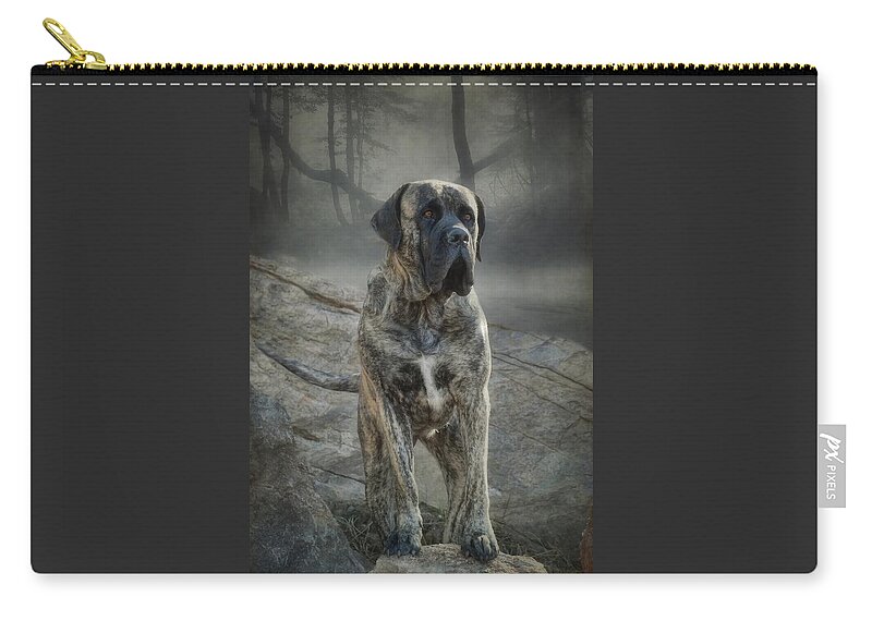 Mastiff Zip Pouch featuring the photograph The Mastiff by Fran J Scott