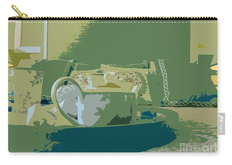 Meaning Of Art Zip Pouch featuring the photograph The Meaning of Art by Barbie Corbett-Newmin