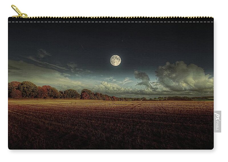 Tranquility Zip Pouch featuring the photograph The Moon by A Goncalves