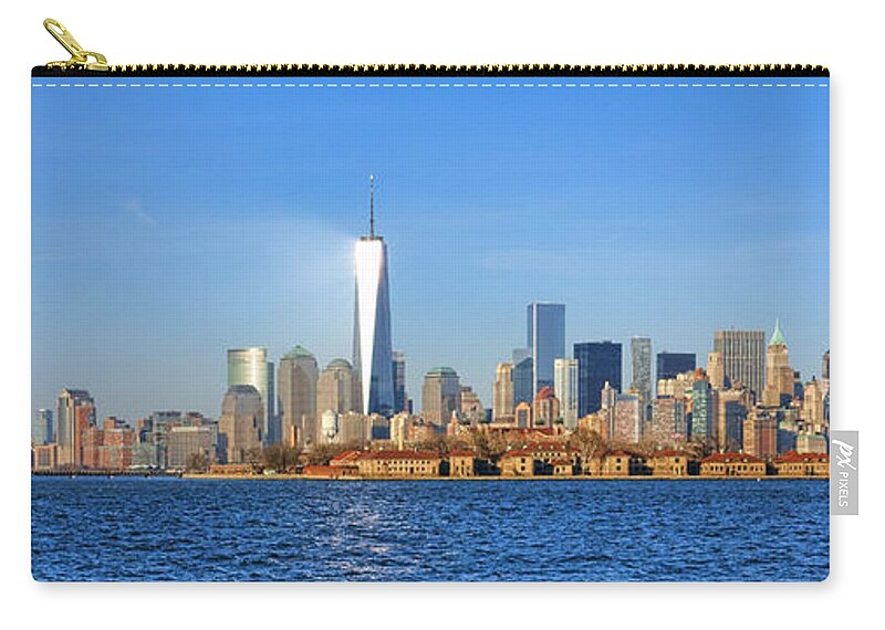 New Zip Pouch featuring the photograph The New Manhattan by Olivier Le Queinec