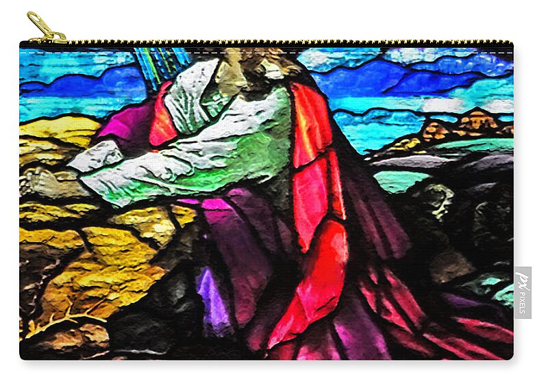 Easter Cards Zip Pouch featuring the photograph The Night Before The Cross by Lydia Holly