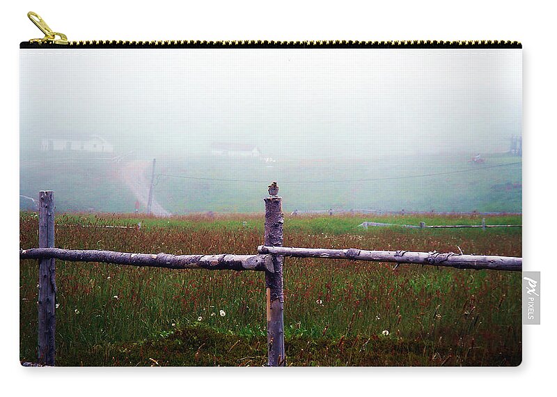 Pouch Cove Zip Pouch featuring the photograph The Other Side of the Field by Zinvolle Art