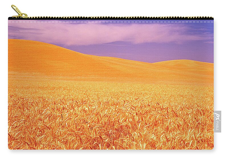 Steptoe Butte Zip Pouch featuring the photograph The Palouse Steptoe Butte by Ed Riche